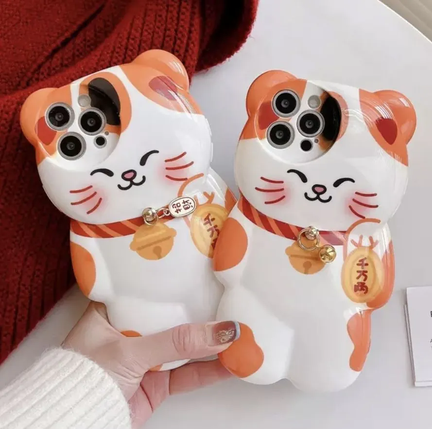 ốp điện thoại mèo thần tài đẹp